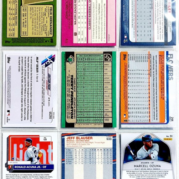 Atlanta Braves 46 Card Lot - BSBL [2_4] - Picture 7 of 13